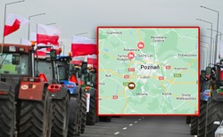 Poznań: Protest rolników 20 lutego. Gdzie drogi będą zablokowane? [MAPA]