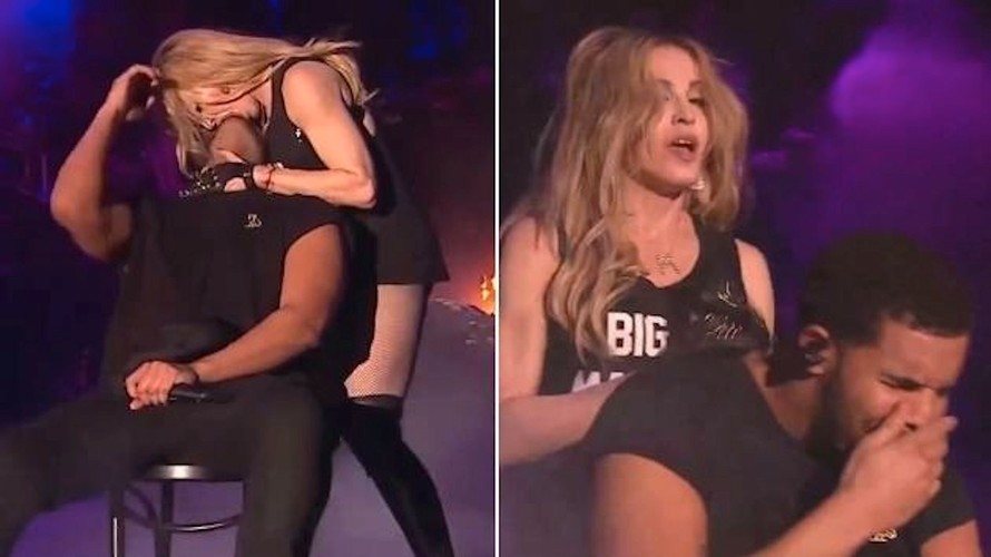 Madonna całuje Drake'a