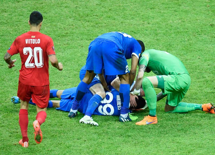 Grzegorz Krychowiaka w barwach Sevilli wygrał Ligę Europy