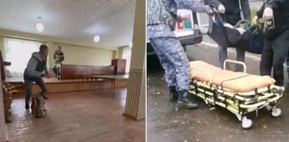 Strzelanina w komisariacie wojskowym na Syberii. W Dagestanie brutalne starcia z policją