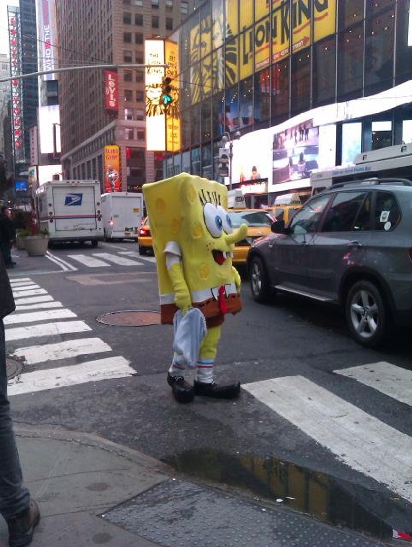 Fotografija Sunđer Boba s profila Vuka Jeremića na Tviteru
