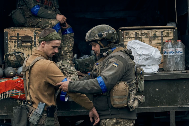 Ukrajinski vojnik u Kupjansku u Harkovskoj oblasti