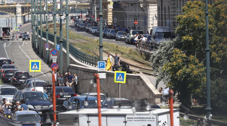 Hatalmas a felfordulás a belvárosban / Fotó: Zsolnai Péter 