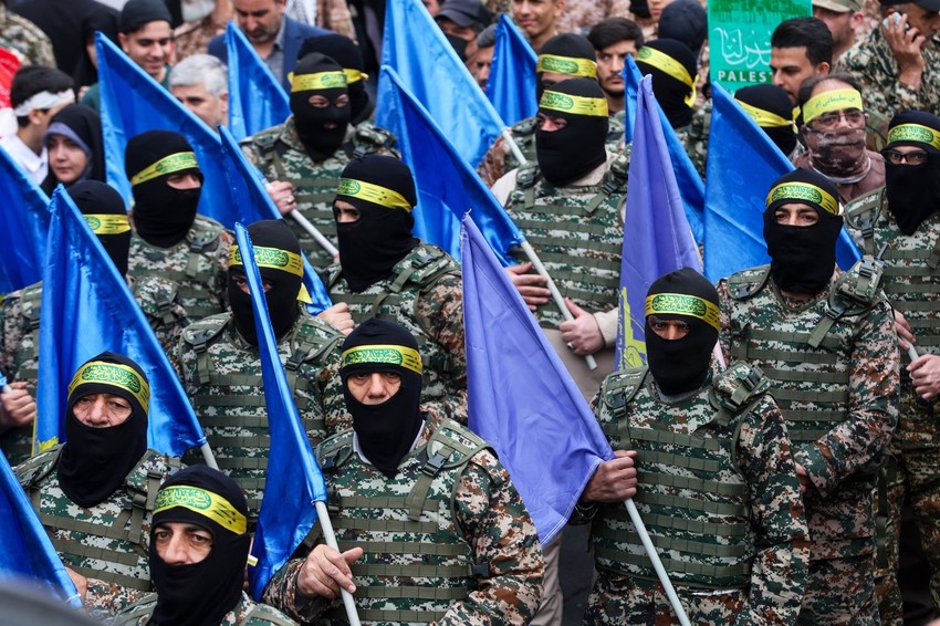 Pripadnici Basidža tokom Dana Kudsa u Teheranu 28. marta 2025.