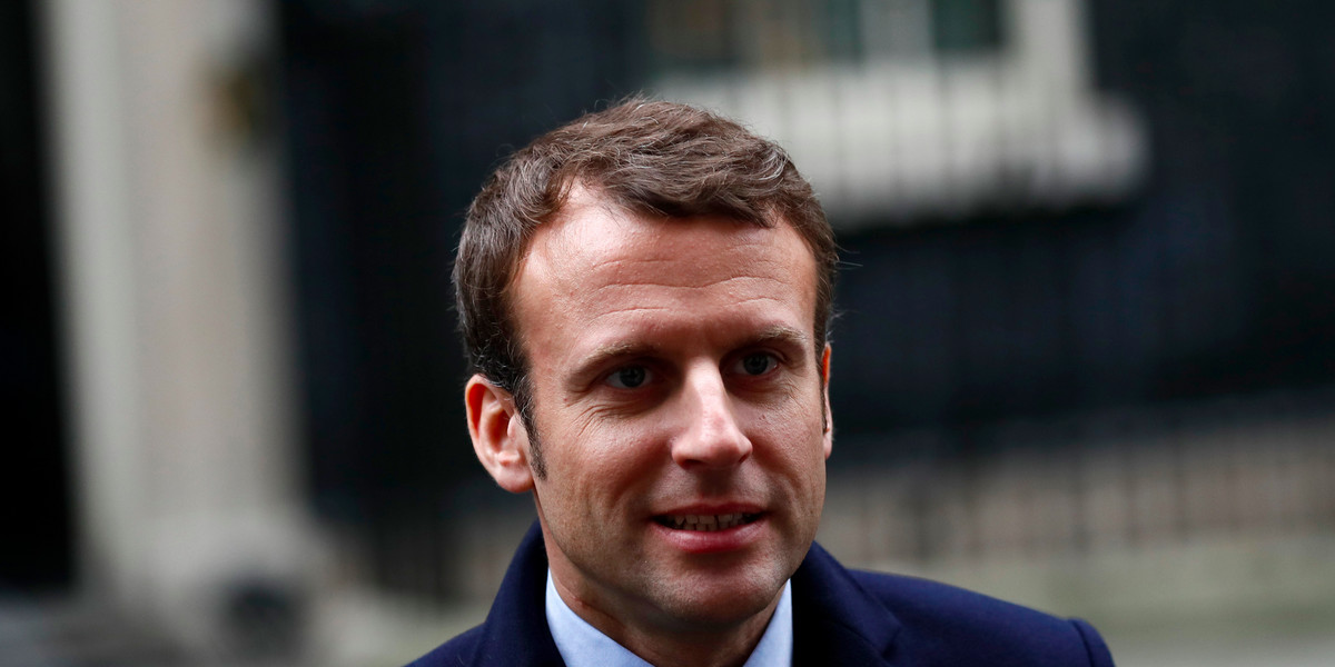 The favourite in France's presidential race is fighting to lure London bankers to Paris post-Brexit