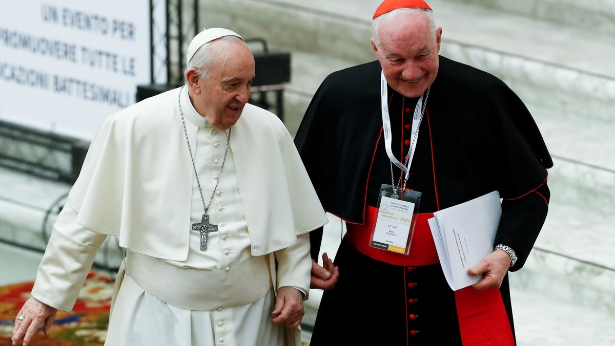 Papież Franciszek i kardynał Marc Quellet