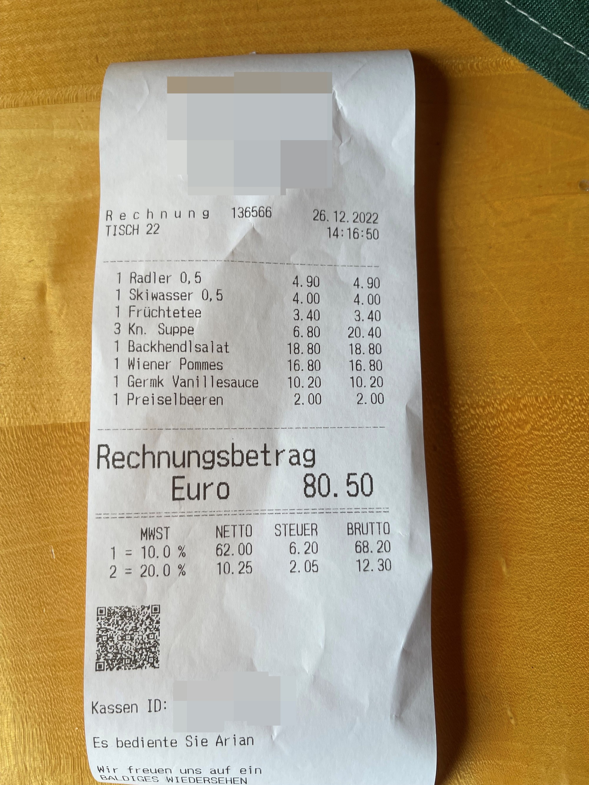Čitateľ odfotil ceny v Rakúsku.