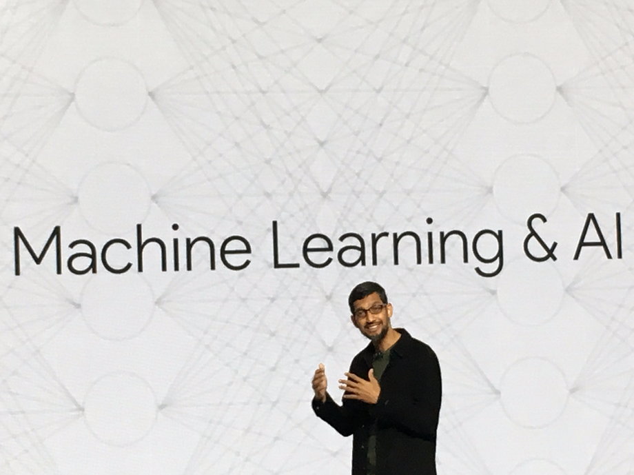 Sundar Pichai at the Google hardware event.