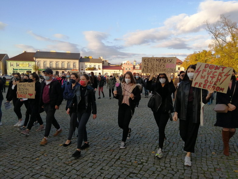 Protest w Łowiczu