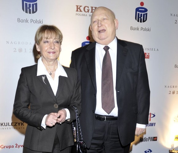 Józef Oleksy z żoną