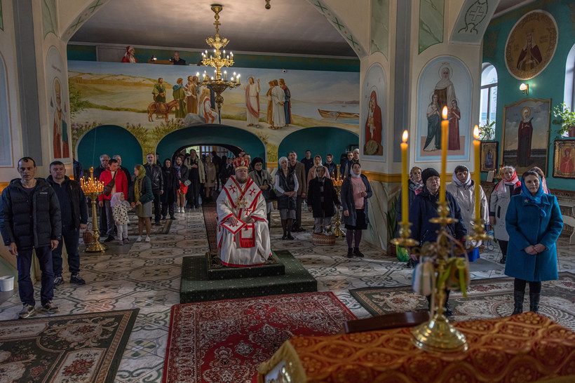 Nabożeństwo wielkanocne w Zaporożu
