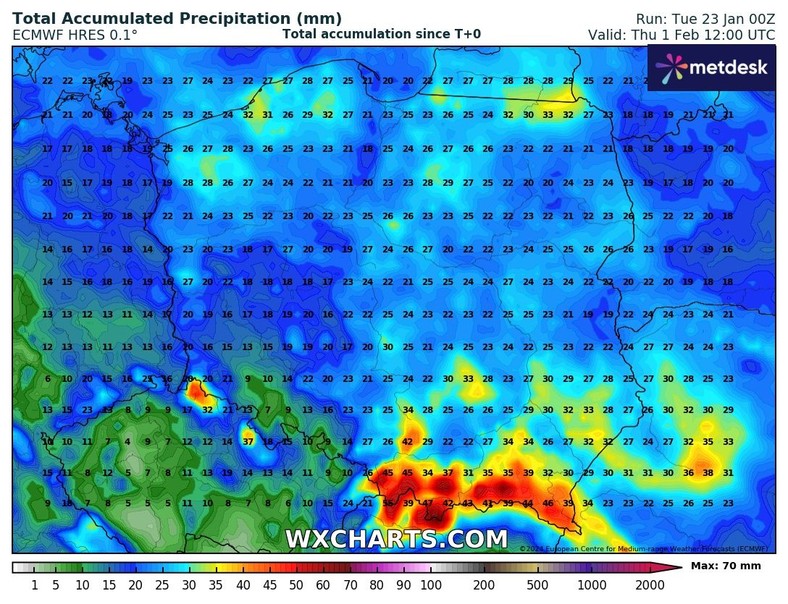 Las altas temperaturas van de la mano de precipitaciones frecuentes e intensas