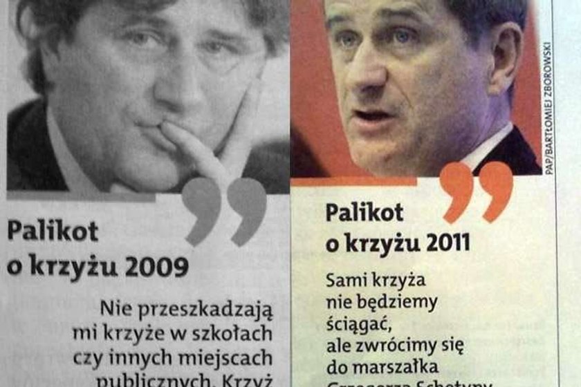 Palikot zmienił zdanie o krzyżu w 3 lata!