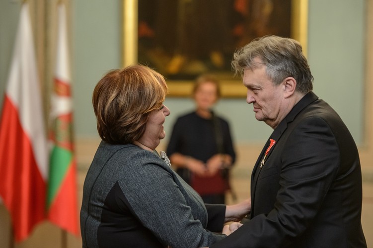 Pierwsza Dama Anna Komorowska i Krzysztof Cugowski