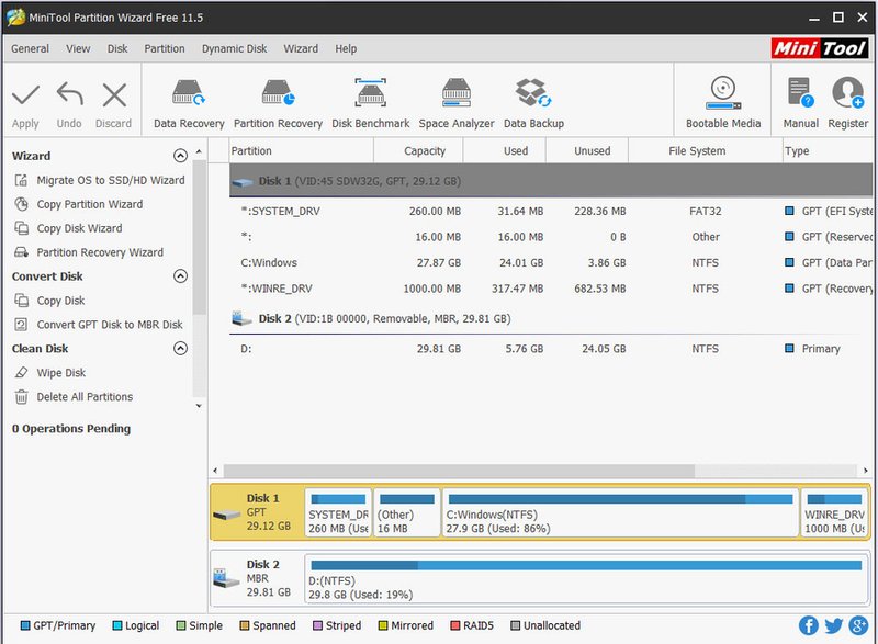 MiniTool Partition Wizard