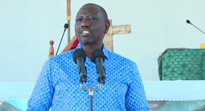 [FILE] Deputy President William Ruto at the St. Patrick’s Catholic Church in Kilifi County