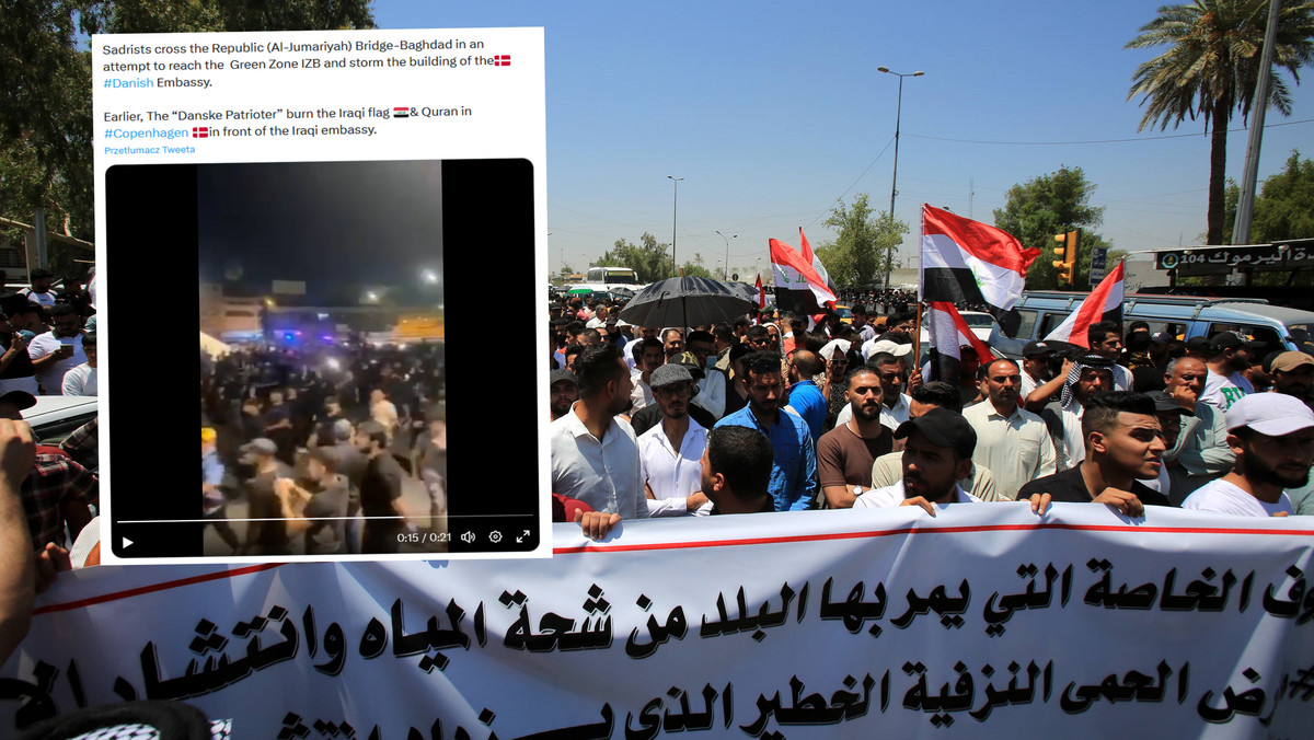 Ogromne protesty w Bagdadzie. Demonstrujący zaatakowali Zieloną Strefę