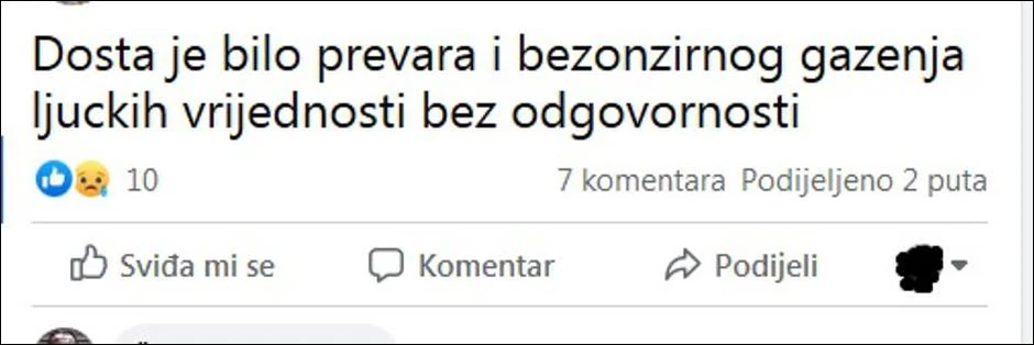 Poruka napadača iz Zagreba