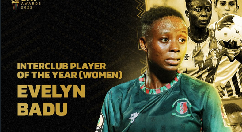 Evelyn Badu scoops Young Player and Inter-Club Player of the Year