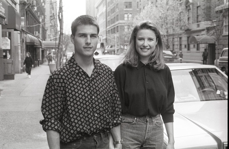 Tom Cruise i Mimi Rogers, 1989 r.
