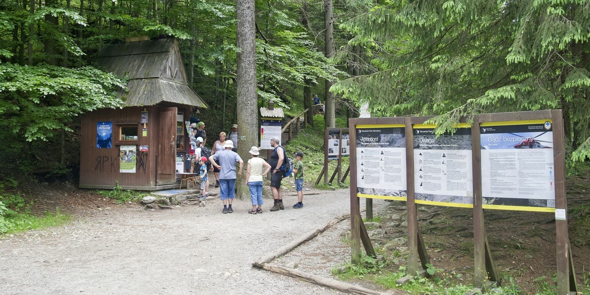 Kasa biletowa Tatrzańskiego Parku Narodowego