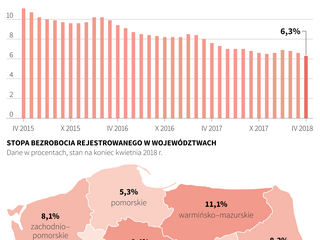 Bezrobocie spadło w Polsce do poziomu z końca XX wieku