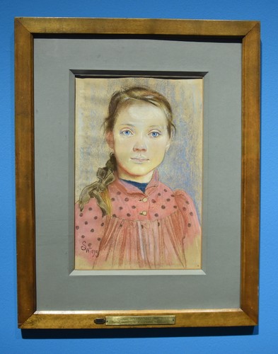 'Portret dziewczynki w czerwonej sukience' Stanisława Wyspiańskiego