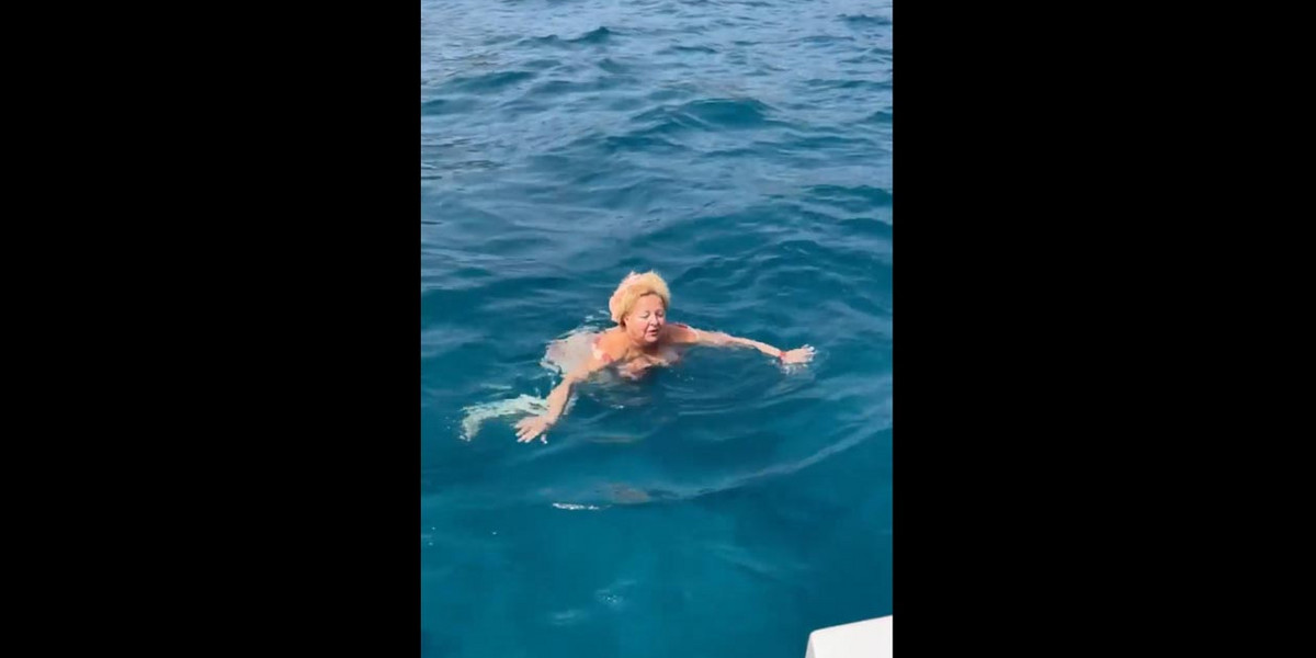 Tak Magda Gessler pływa w morzu!