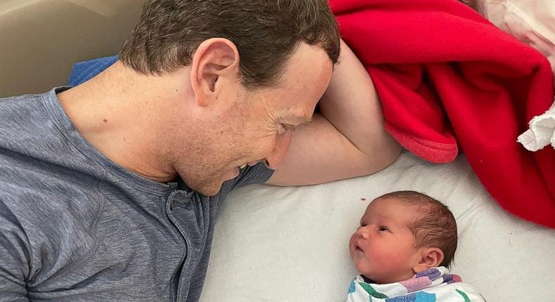 Mark Zuckerberg and baby