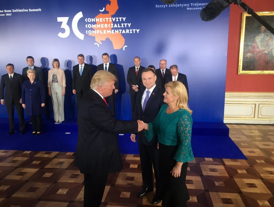 Tramp i Kolinda na samitu u Varšavi