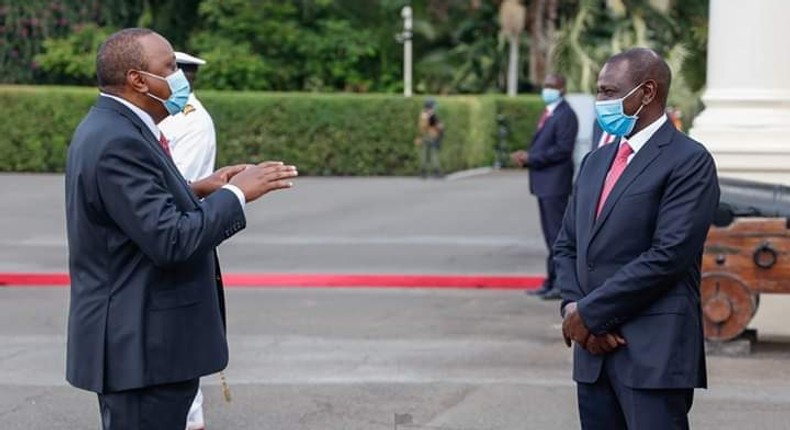 File image of President Uhuru Kenyatta with Deputy President William Ruto