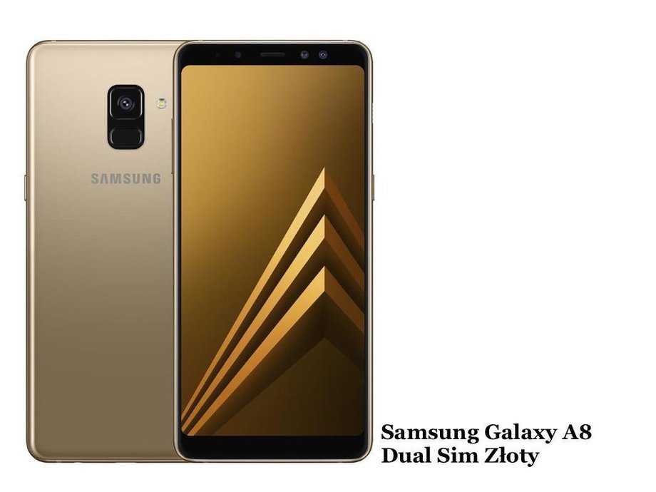 Samsung Galaxy A8 2018 Dual Sim Złoty-kopia