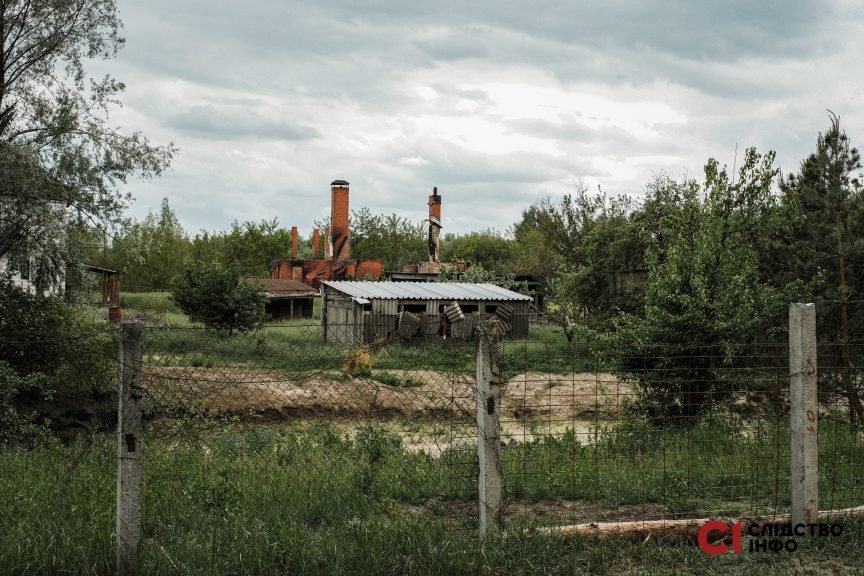 Farma, na terenie której stacjonowali rosyjscy żołnierze