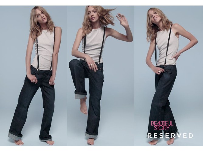 Sasha Pivovarova w denimowej kolekcji Reserved na sezon jesień-zima 2011