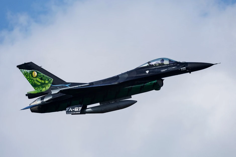 Belgijski borbeni avion F-16 učestvuje u NATO nuklearnoj vežbi Stedfast nun 18. oktobra