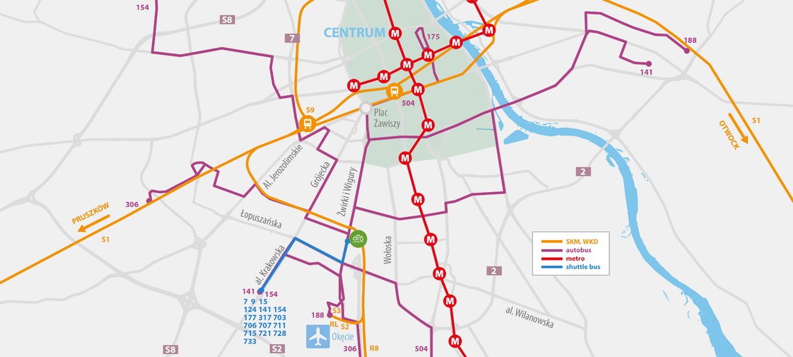 Rozbudowana sieć komunikacji miejskiej umożliwia sprawny dojazd do biurowców zarówno osobom mieszkającym w Warszawie, jak i tym z przedmieść. W godzinach szczytu zatrzymuje się w tej lokalizacji w sumie 180 autobusów i pociągów PKP. Oznacza to, że praktycznie co minutę do Business Garden dojeżdża autobus bądź pociąg.