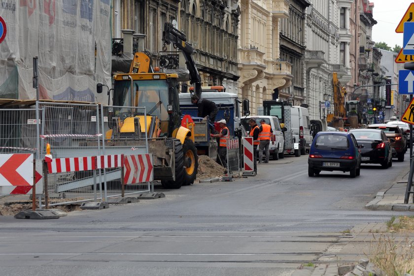 Roboty na ul. Próchnika