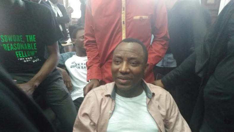 Image result for sowore arrest in the court