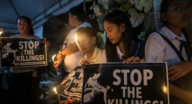 The killing of 17-year-old Kian Delos Santos last week triggered rare protests against Duterte's controversial but popular campaign to eradicate drugs, with critics saying it highlighted rampant rights abuses by police enforcing the crackdown