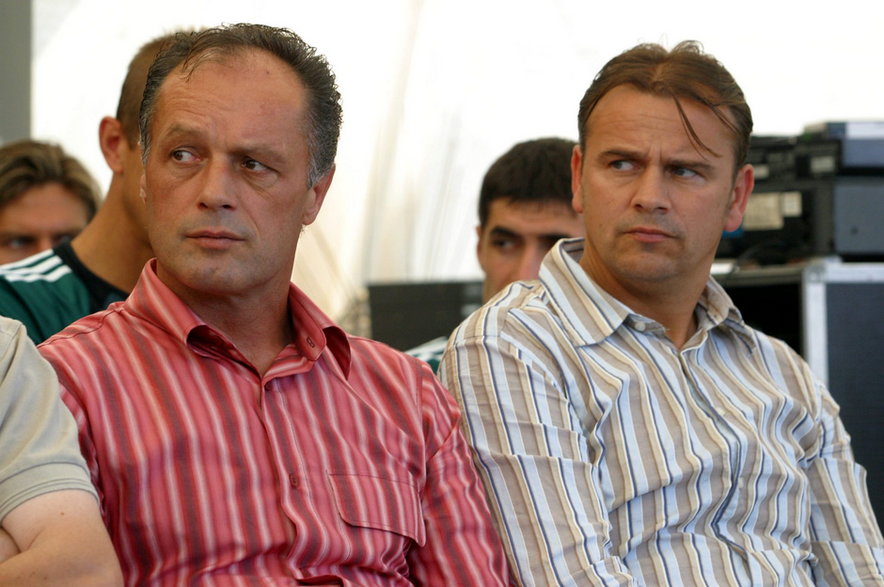 Krzysztof Gawara (po lewej stronie) w barwach Legii rozegrał 90 meczów