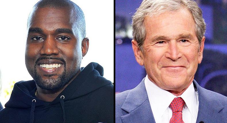 George W. Bush laughs at Kanye West's 2020 presidential bid