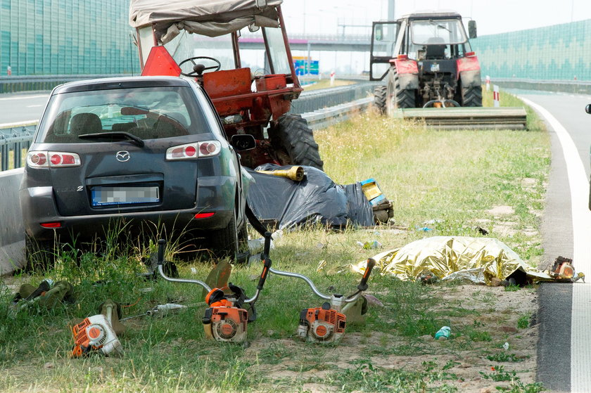 Tragiczny wypadek na autostradzie A1 w kierunku Gdańska 