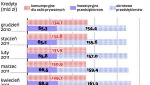 Osoby prywatne pożyczają mniej niż firmy