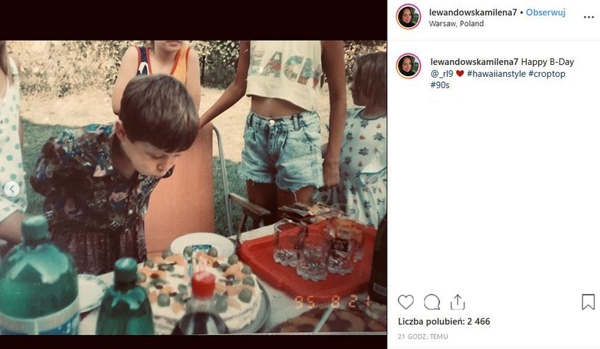 Robert Lewandowski w dzieciństwie