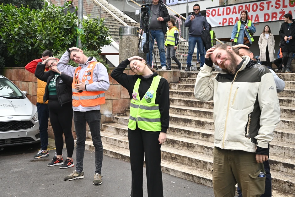 Blokada RTS Takovska studenti 18.04.2025.