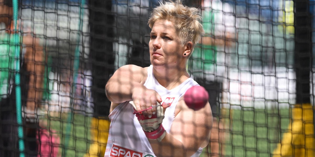 Anita Włodarczyk w finale Mistrzostw Europy w rzucie młotem.