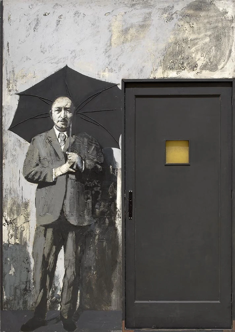 "Mića Popović", Akrilik na platnu, 257 x 110 x3cm