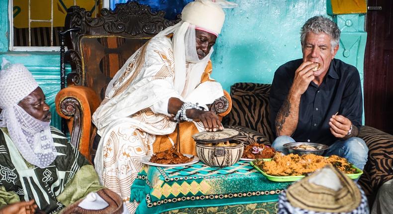 Anthony Bourdain eating Northern food in Nigeria [CNTraveler]