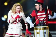 Madonna podczas koncertu na Stadionie Narodowym w Warszawie