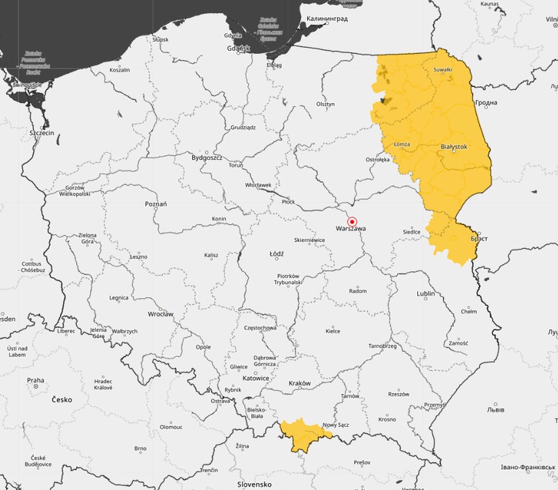 Ostrzeżenia IMGW przed mrozem